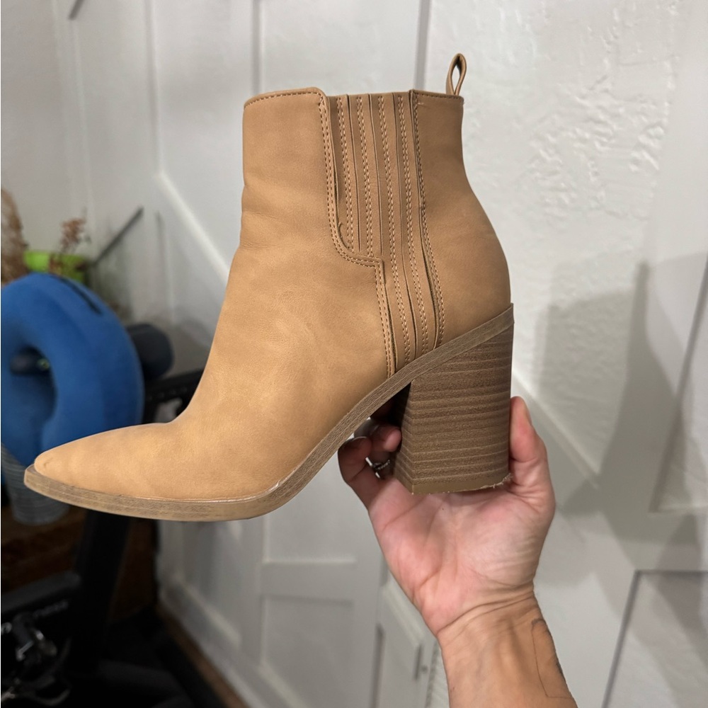 Tan Ankle Boots from Target size 7.5